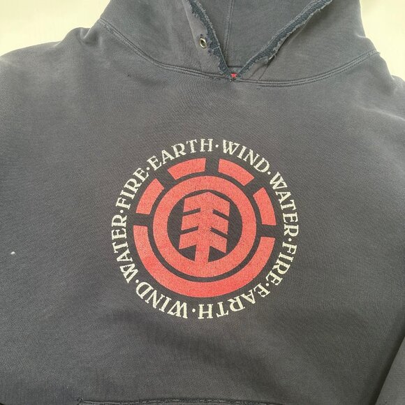 Y2K Element Skateboards Distressed Hoodie L - Picture 3 of 8